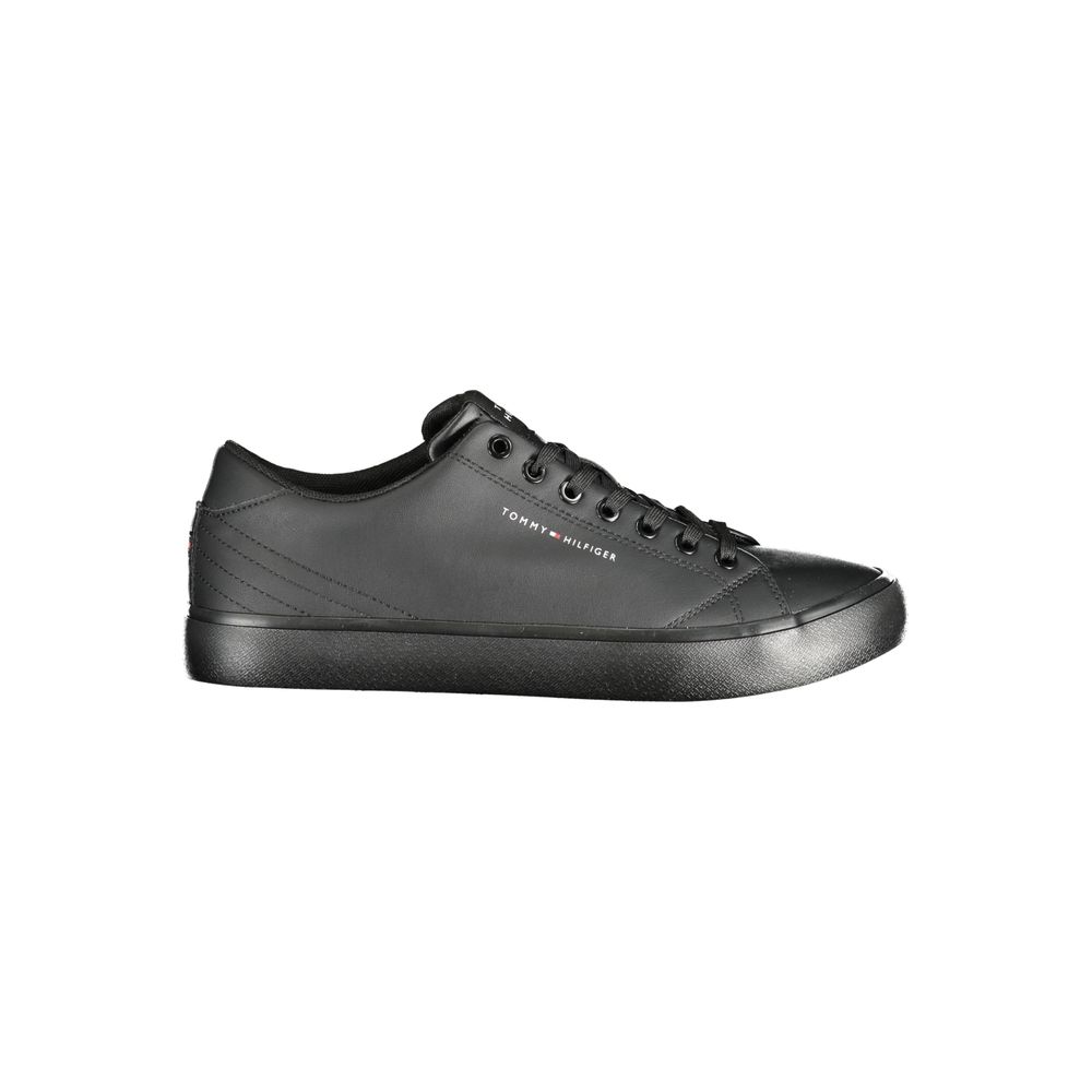 Tênis Tommy Hilfiger Masculino em Couro Preto