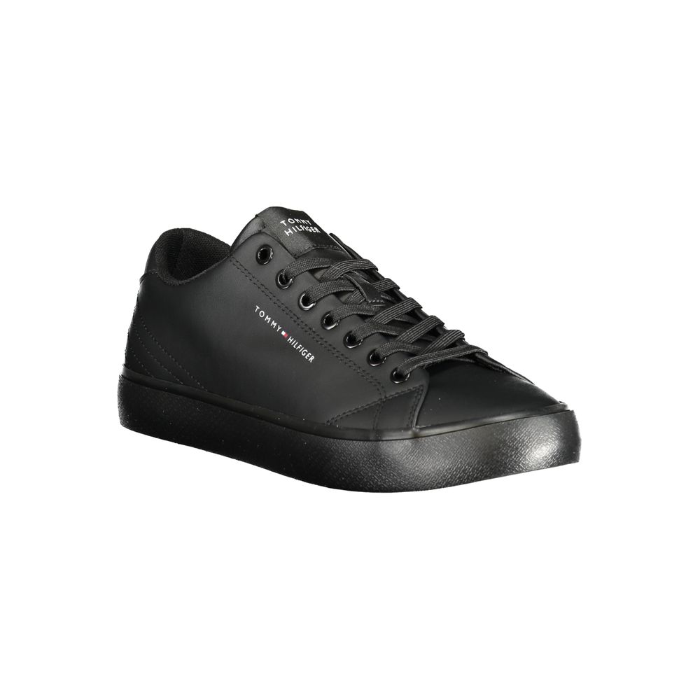 Tênis Tommy Hilfiger Masculino em Couro Preto