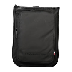 Bolsa de ombro masculina Tommy Hilfiger preta de poliéster