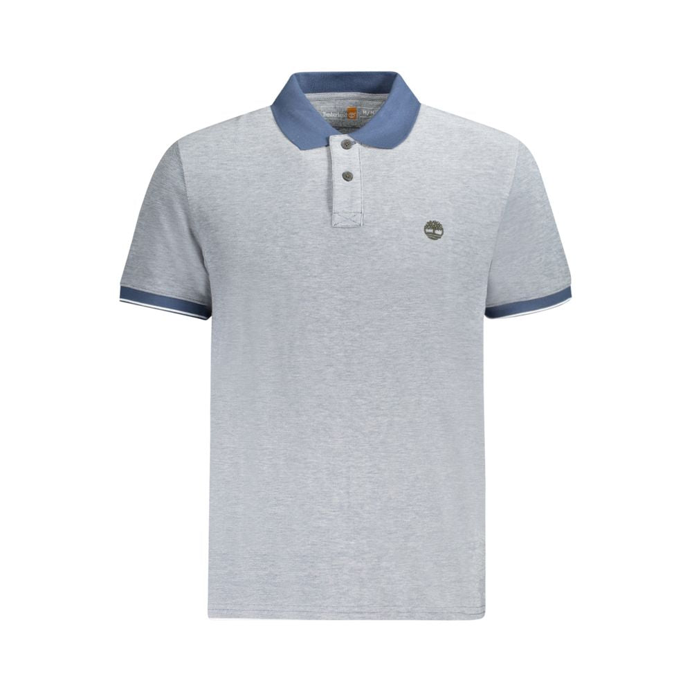 Camisa polo de algodão azul Timberland