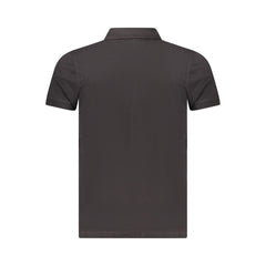 Camisa polo masculina Tommy Hilfiger preta de algodão