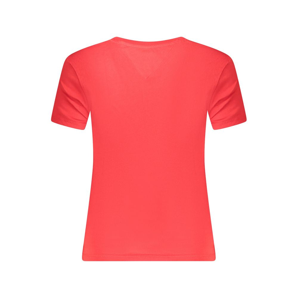Tommy Hilfiger Tops e camiseta de algodão vermelho