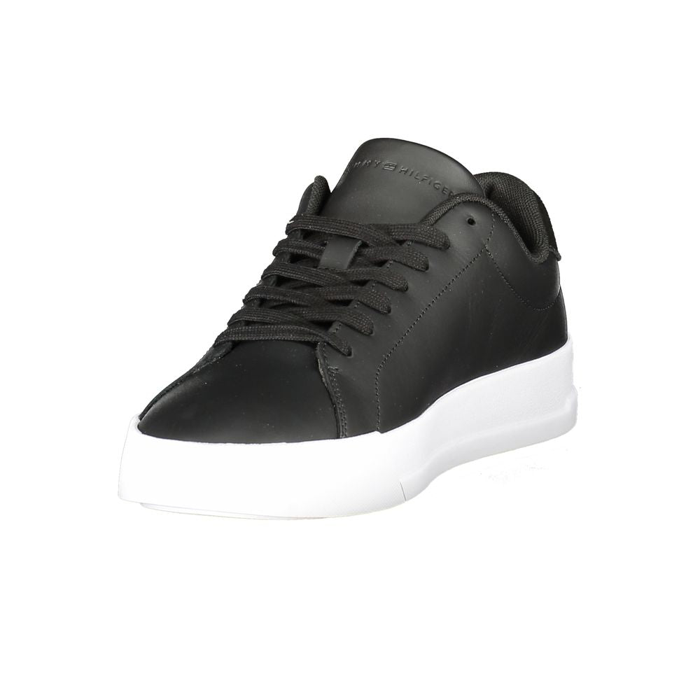 Tênis Tommy Hilfiger Masculino em Couro Preto