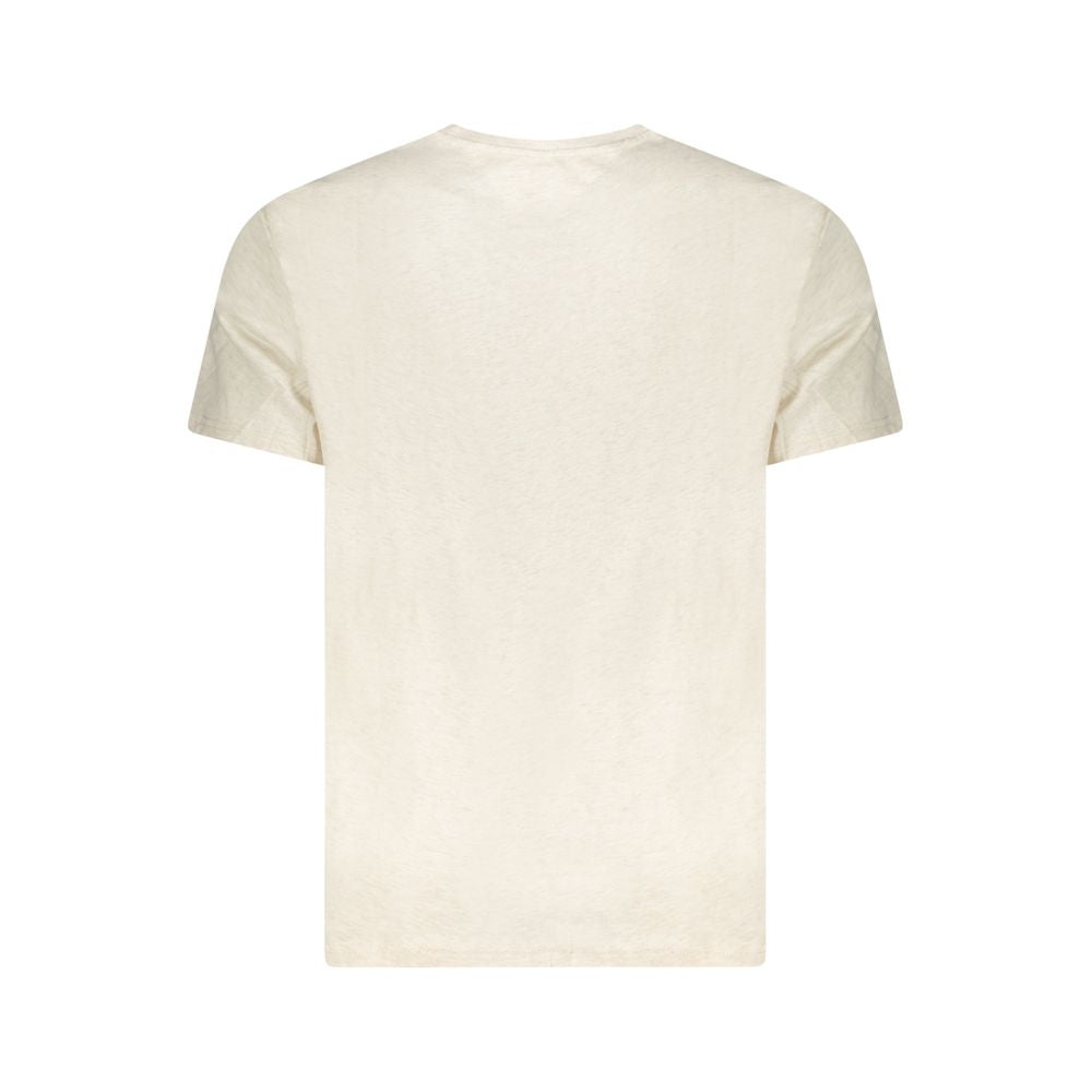 Camiseta Tommy Hilfiger Bege Algodão Masculina