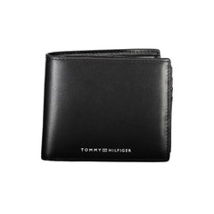 Carteira de couro preta Tommy Hilfiger