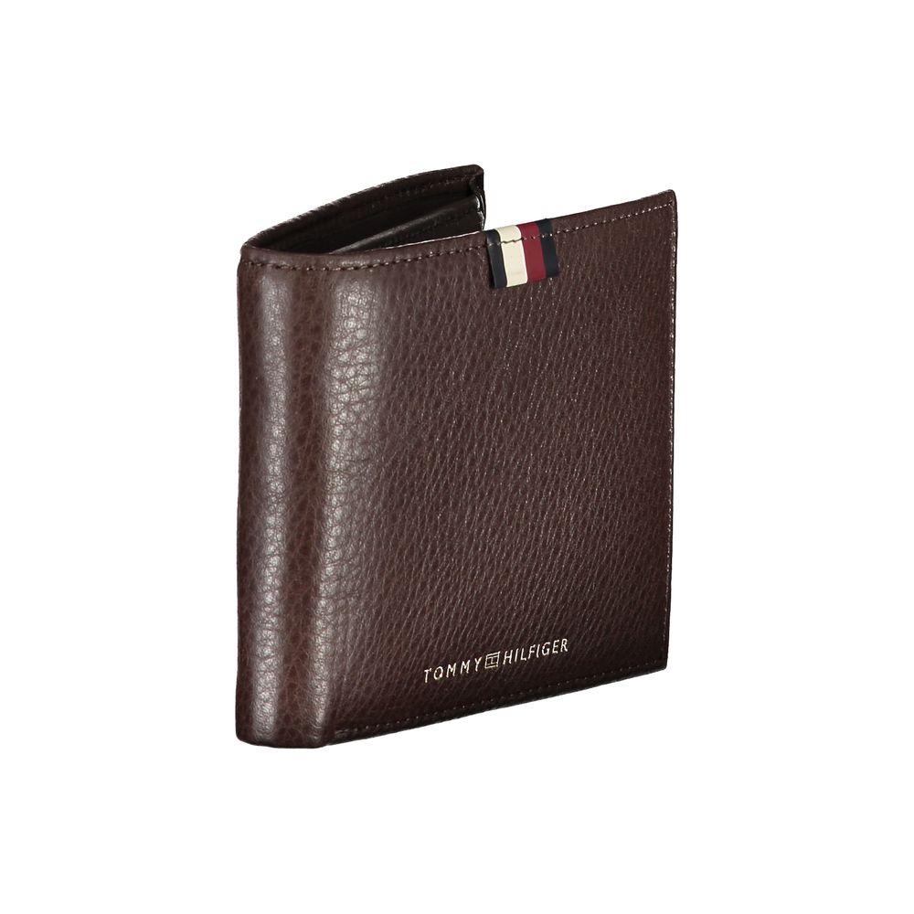 Carteira de couro marrom Tommy Hilfiger
