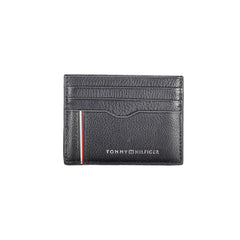 Carteira de couro azul Tommy Hilfiger