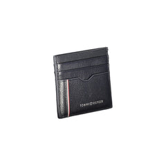 Carteira de couro azul Tommy Hilfiger