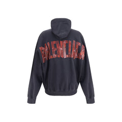 Moletom com capuz com logotipo da Balenciaga