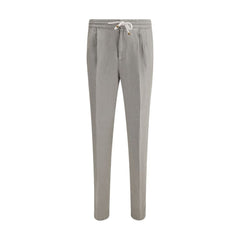 Calça de linho Brunello Cucinelli