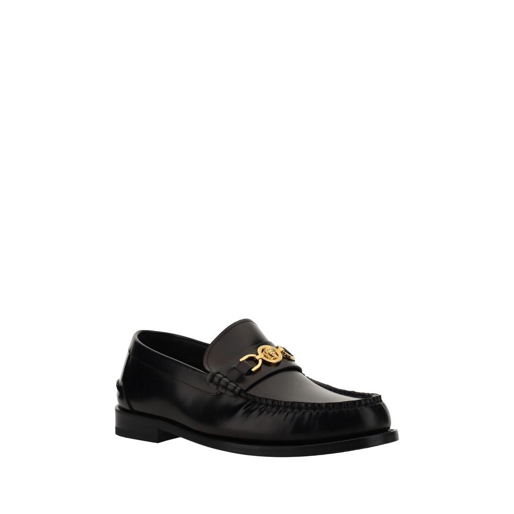 Mocassins de couro Versace