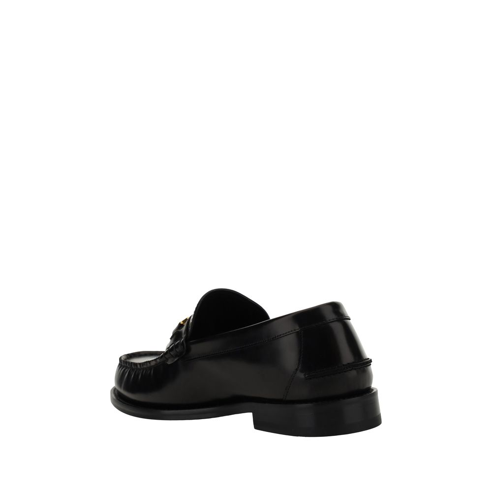 Mocassins de couro Versace
