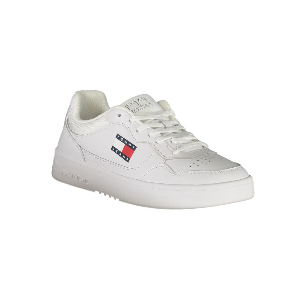 Tênis Tommy Hilfiger de couro branco masculino