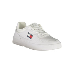 Tênis Tommy Hilfiger de couro branco masculino