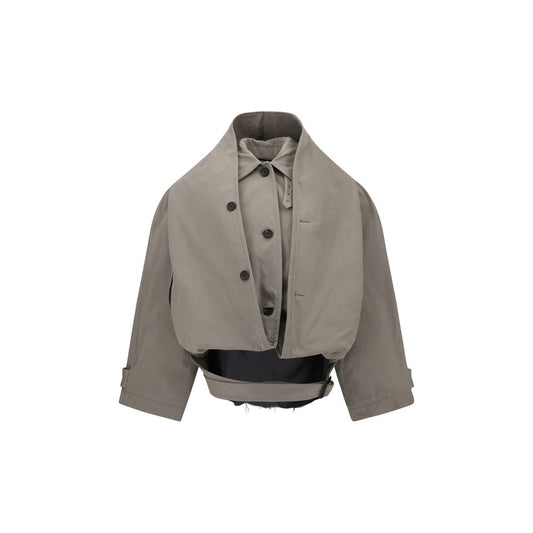 Balenciaga Reverse hooded Trench Coat