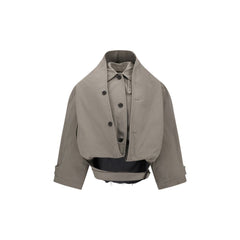 Casaco trench coat com capuz reverso Balenciaga