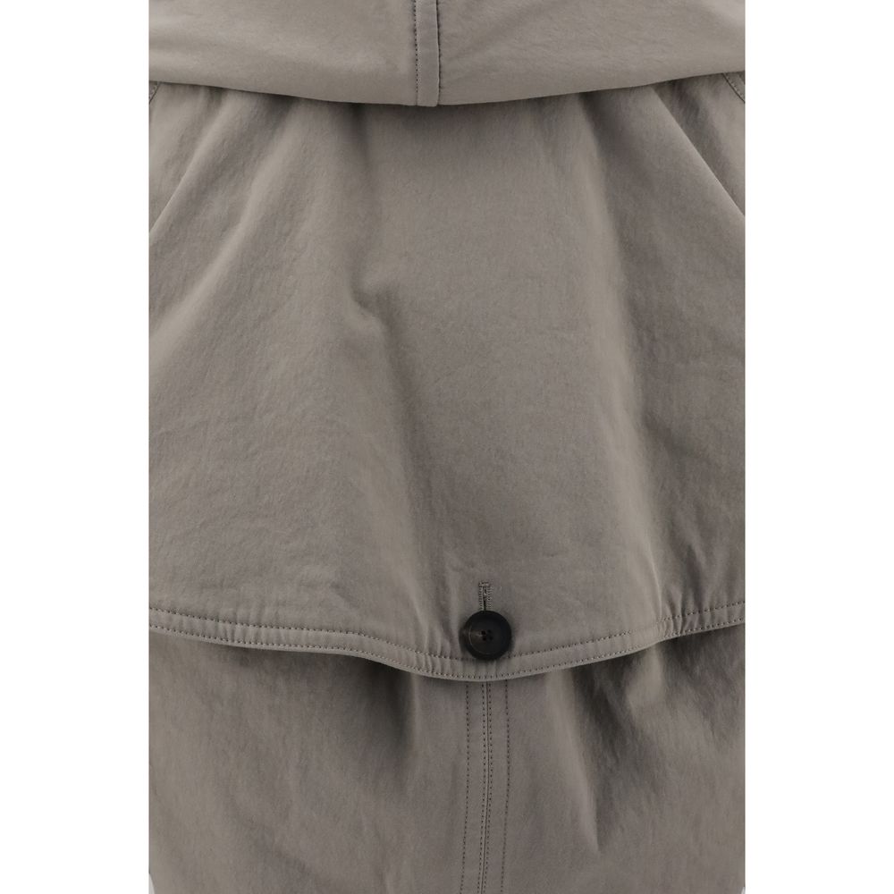 Casaco trench coat com capuz reverso Balenciaga