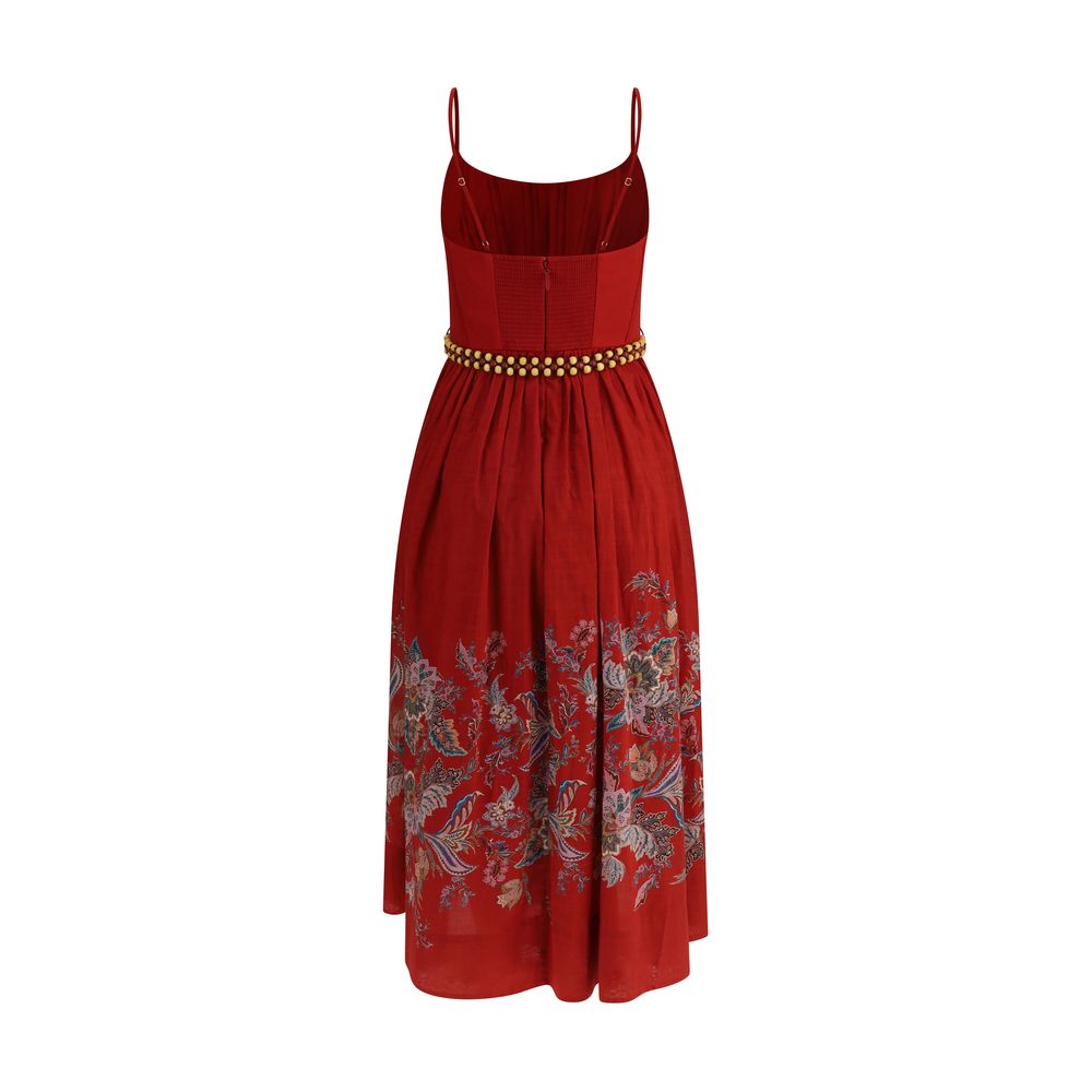 Vestido midi Zimmermann Rhiannon