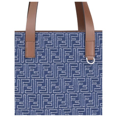 Bolsa tote jeans bordada Fendi