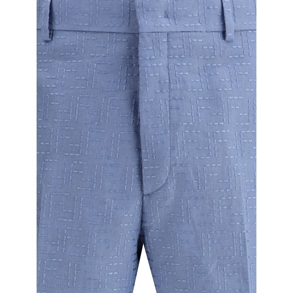 Shorts de linho Fendi