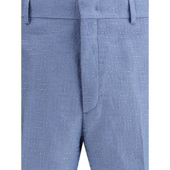 Shorts de linho Fendi