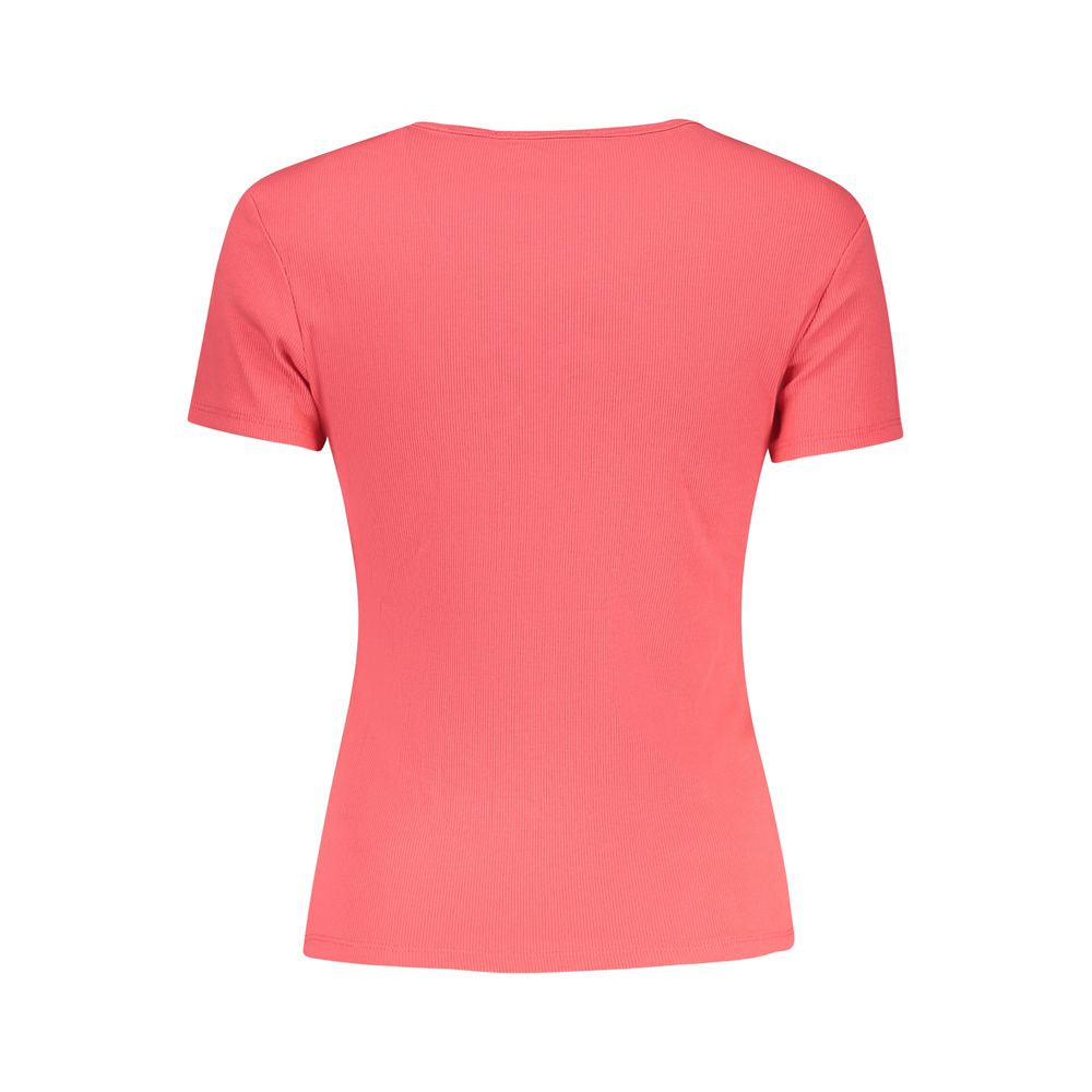 Tommy Hilfiger Tops e camiseta de algodão rosa