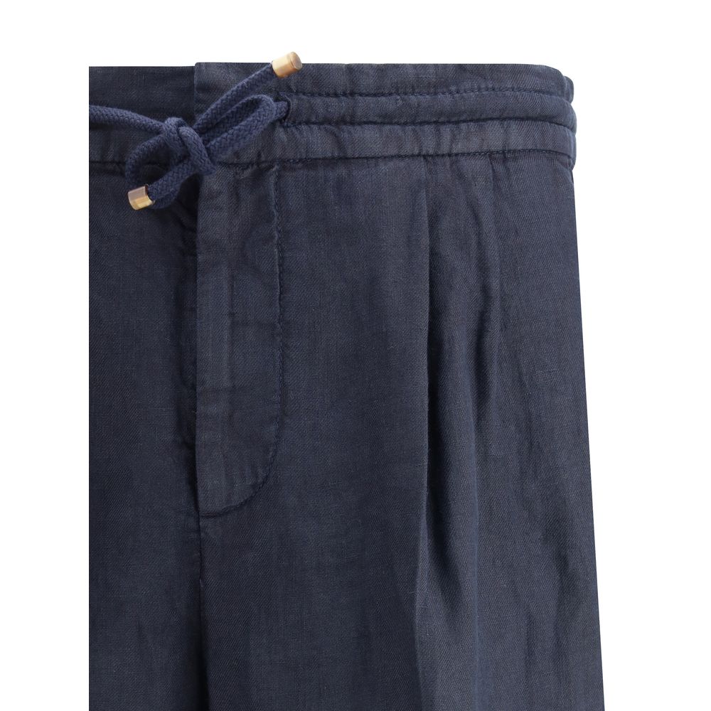 Calça de linho Brunello Cucinelli