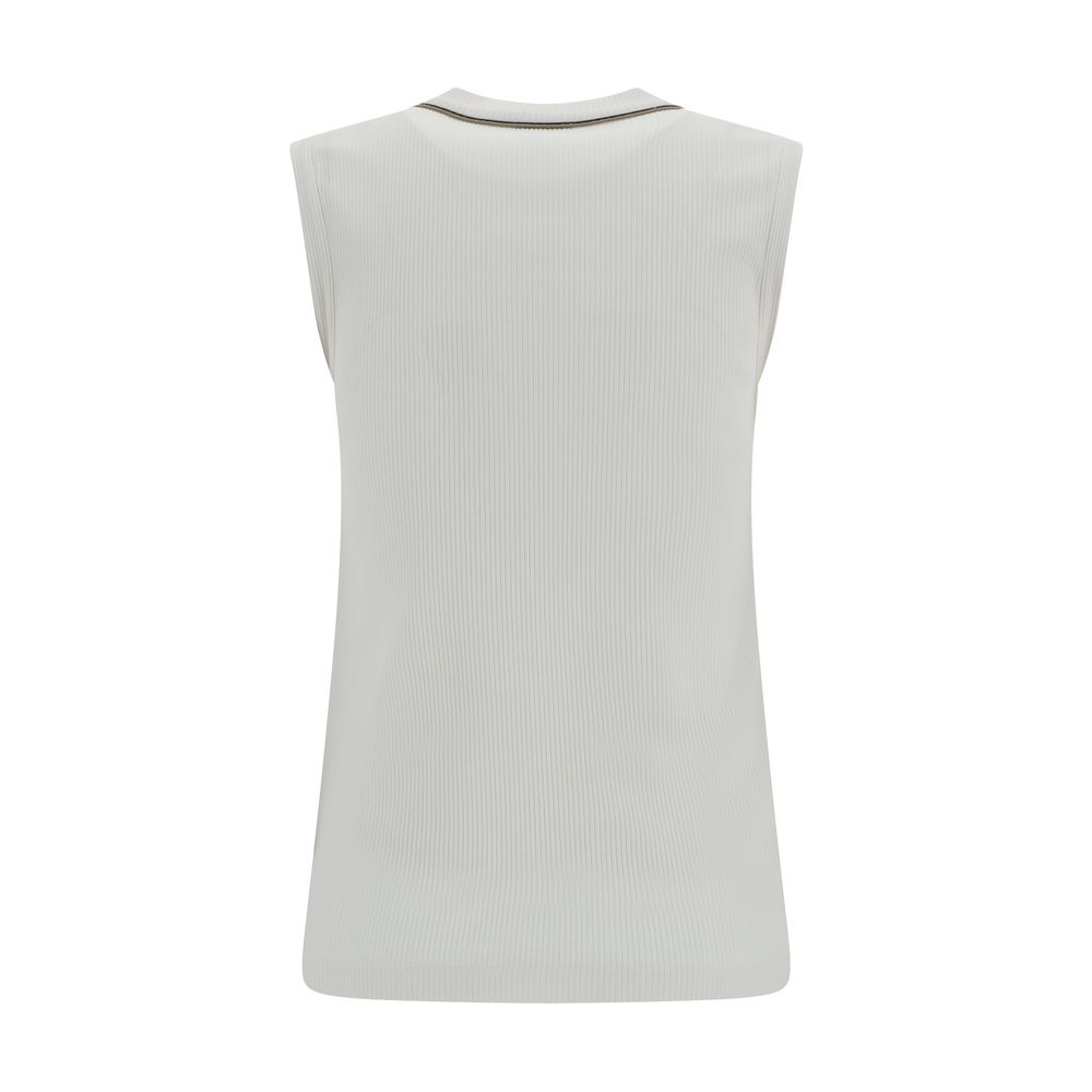 Blusa canelada Brunello Cucinelli