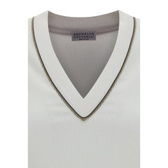 Blusa canelada Brunello Cucinelli