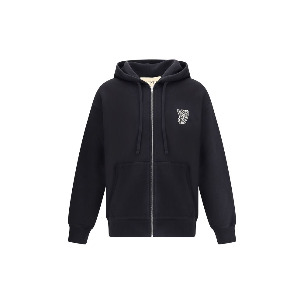 Moletom com capuz com logotipo Valentino