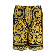Shorts de seda Versace