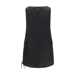 Vestido curto de nylon Prada