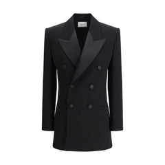 Vestido Blazer Trespassado Saint Laurent