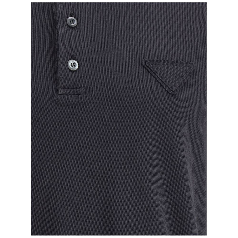 Camisa polo com logotipo da Prada