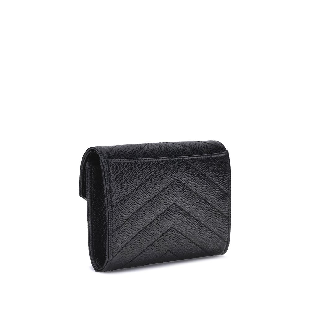 Carteira de couro Saint Laurent
