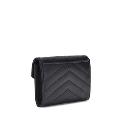 Carteira de couro Saint Laurent