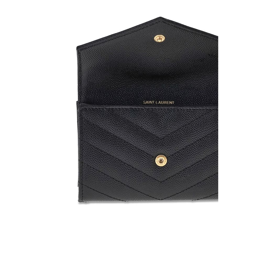 Carteira de couro Saint Laurent