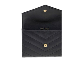 Carteira de couro Saint Laurent