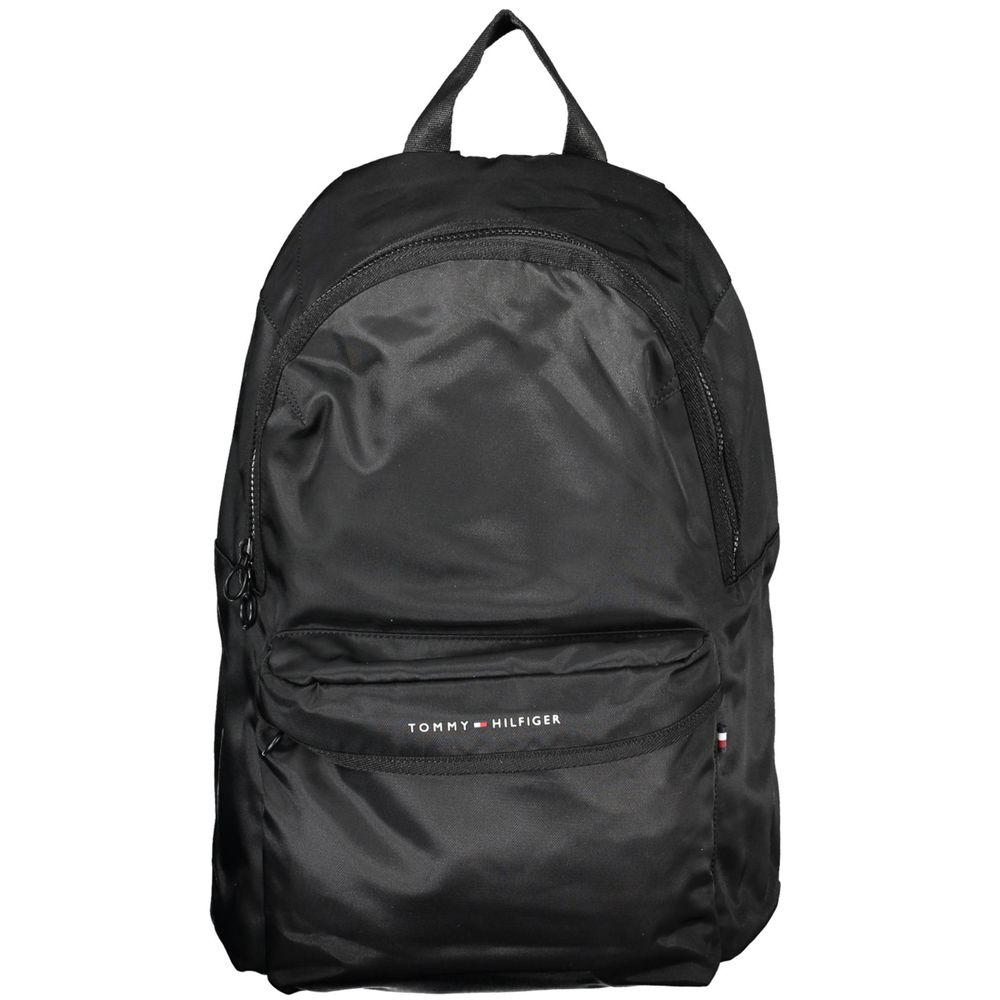 Mochila Tommy Hilfiger de poliéster preta
