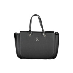 Bolsa Tommy Hilfiger Preta de Polietileno