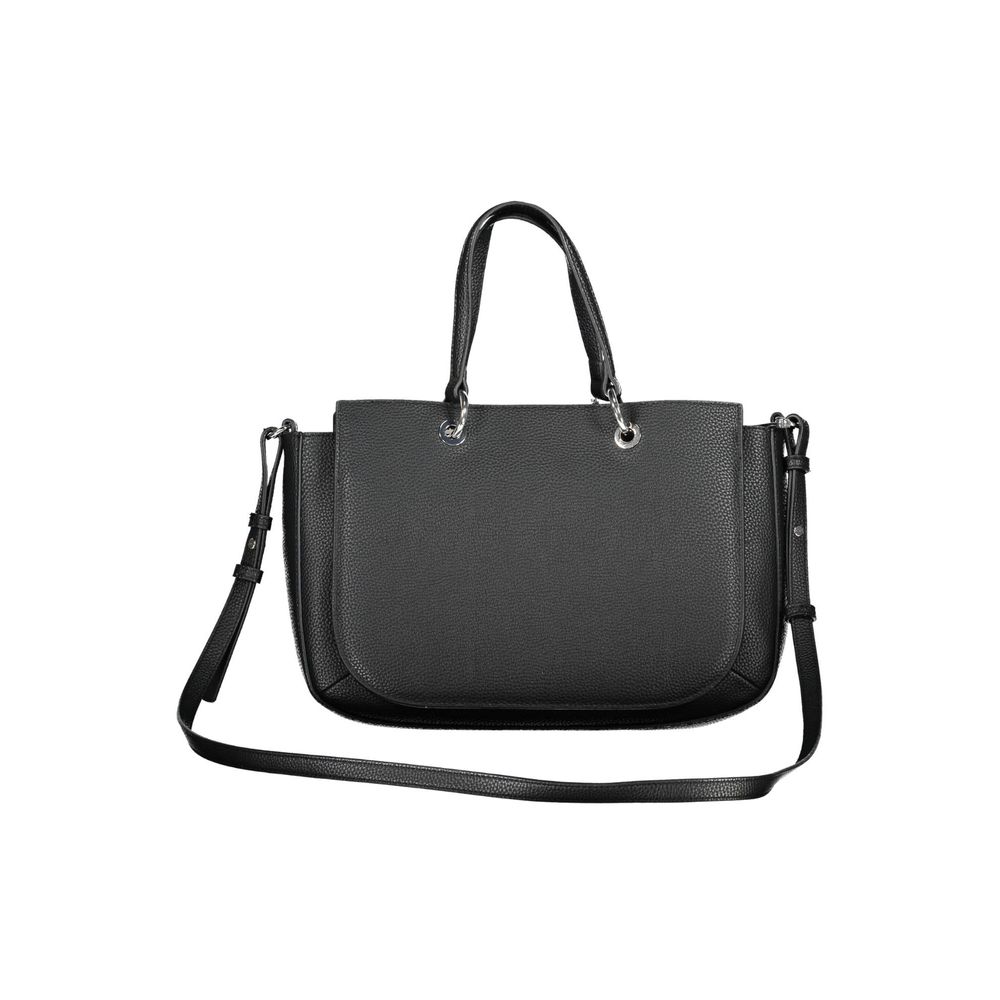 Bolsa Tommy Hilfiger Preta de Polietileno