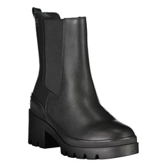 Bota Tommy Hilfiger de poliéster preta