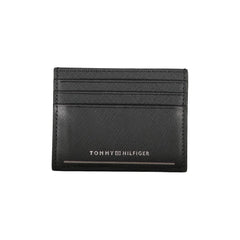 Carteira de couro preta Tommy Hilfiger