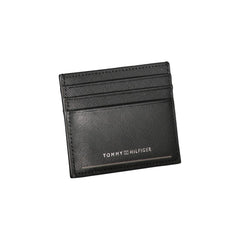 Carteira de couro preta Tommy Hilfiger