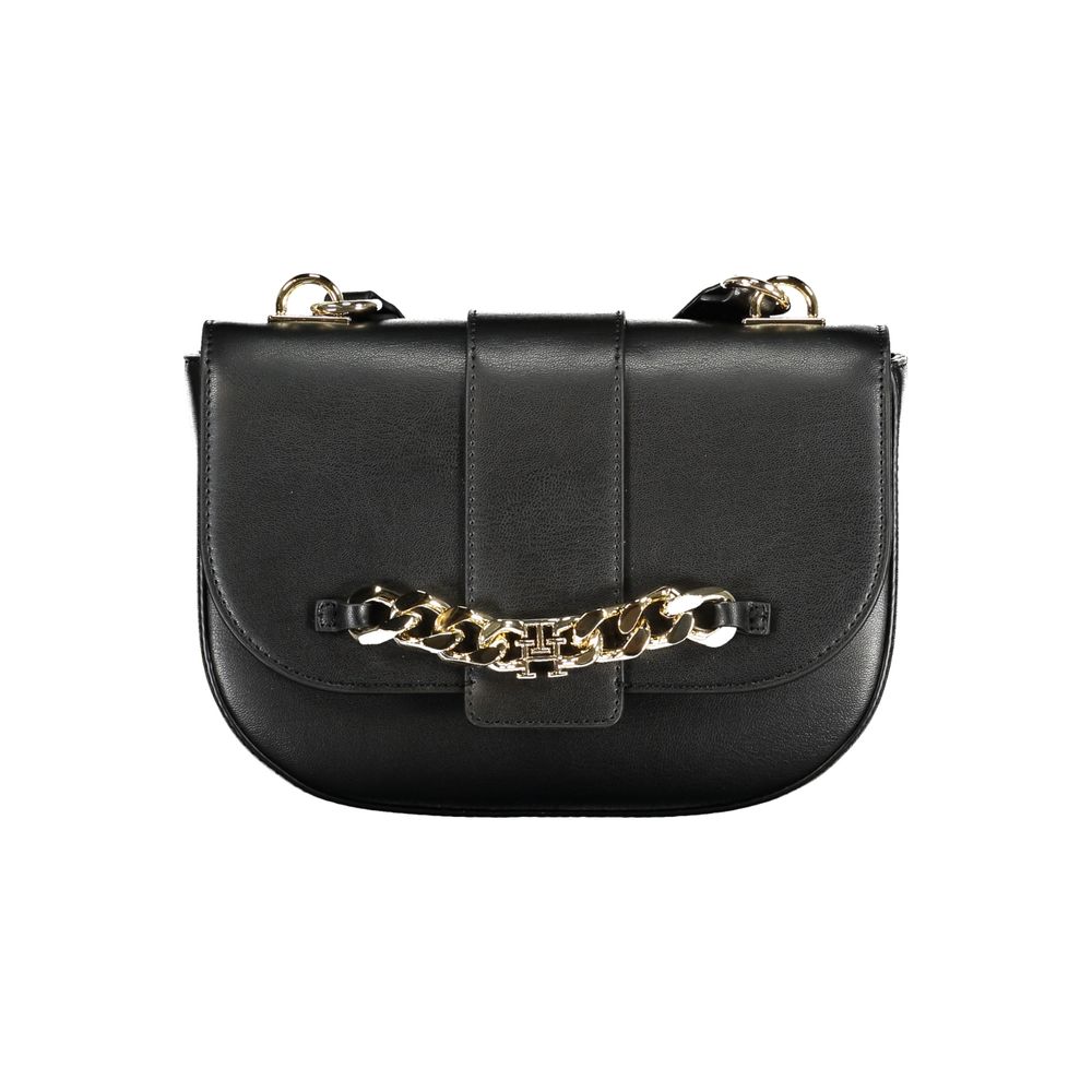 Bolsa Tommy Hilfiger Preta de Polietileno