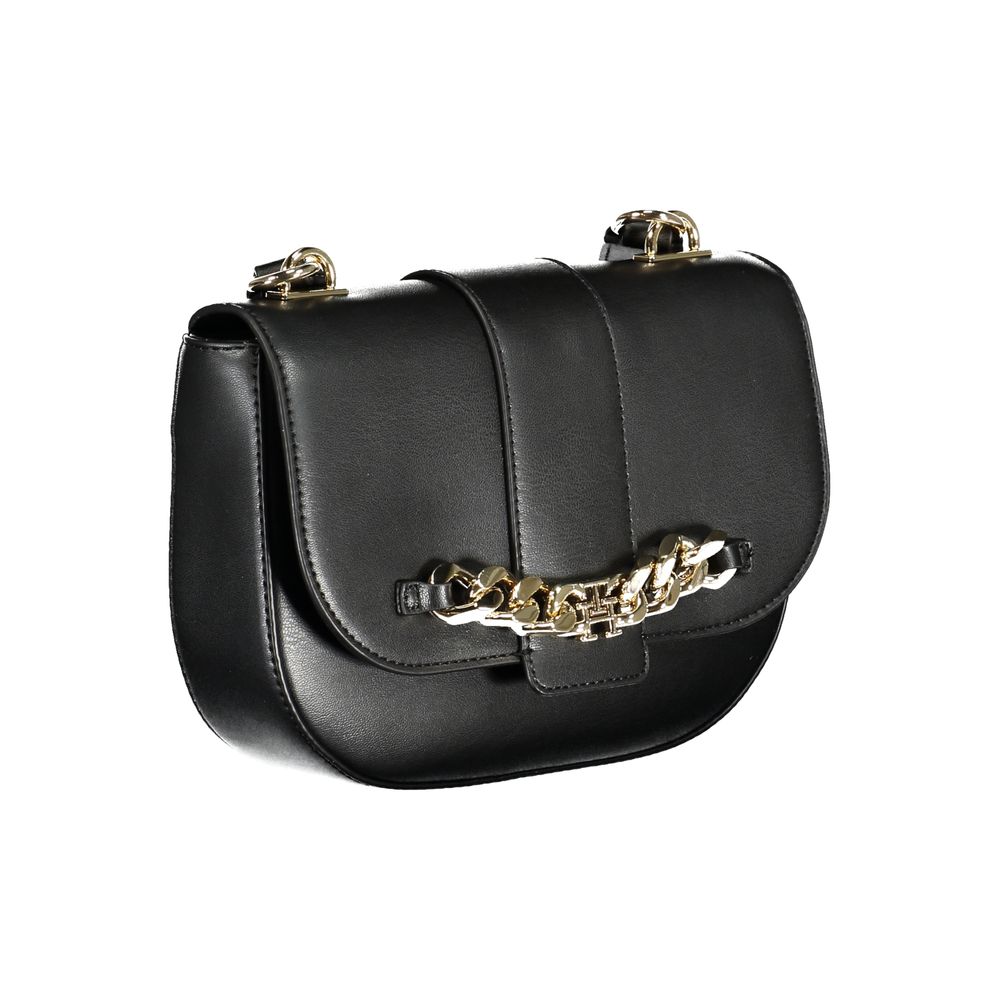 Bolsa Tommy Hilfiger Preta de Polietileno