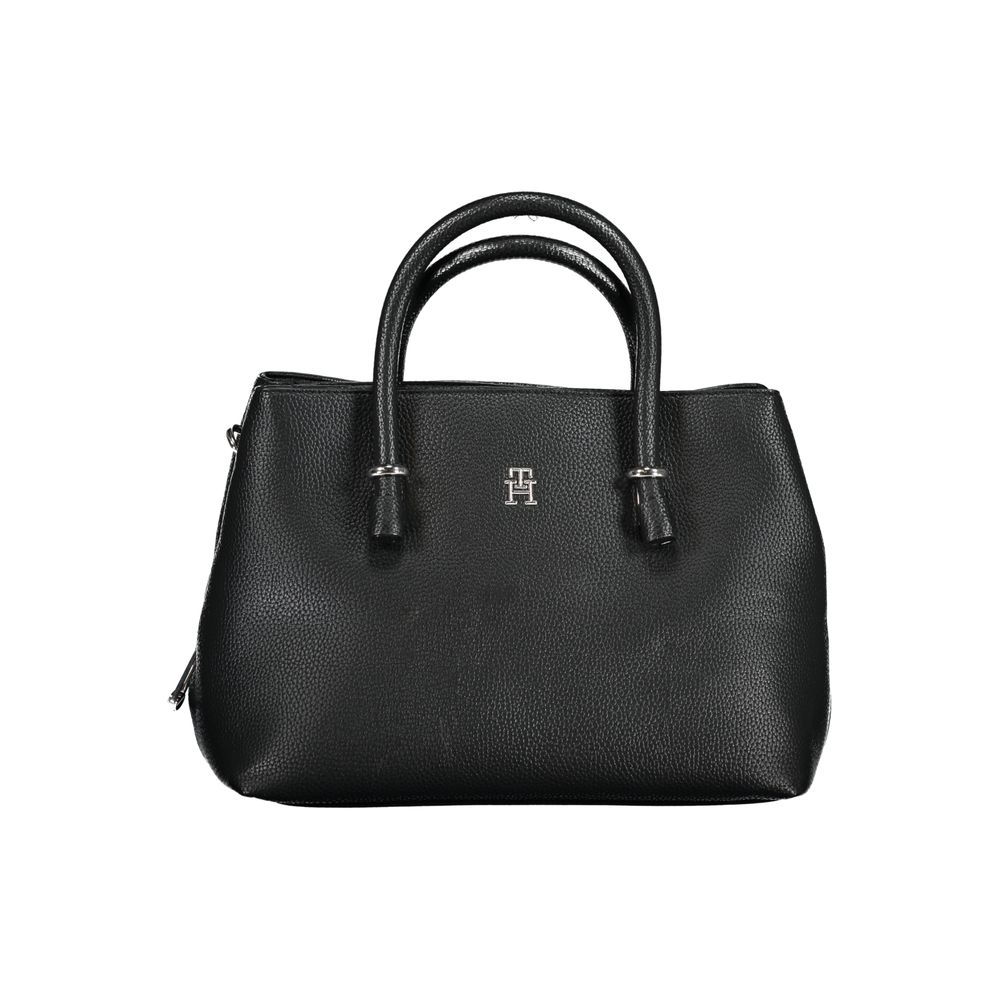 Bolsa Tommy Hilfiger Preta de Polietileno
