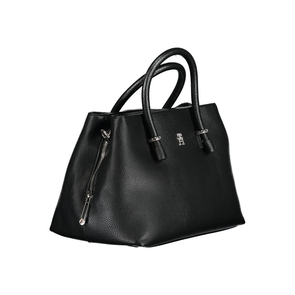 Bolsa Tommy Hilfiger Preta de Polietileno