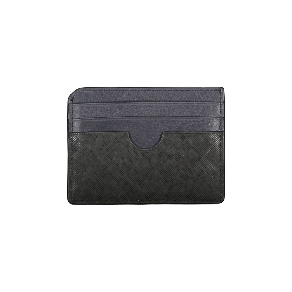 Carteira de couro preta Tommy Hilfiger