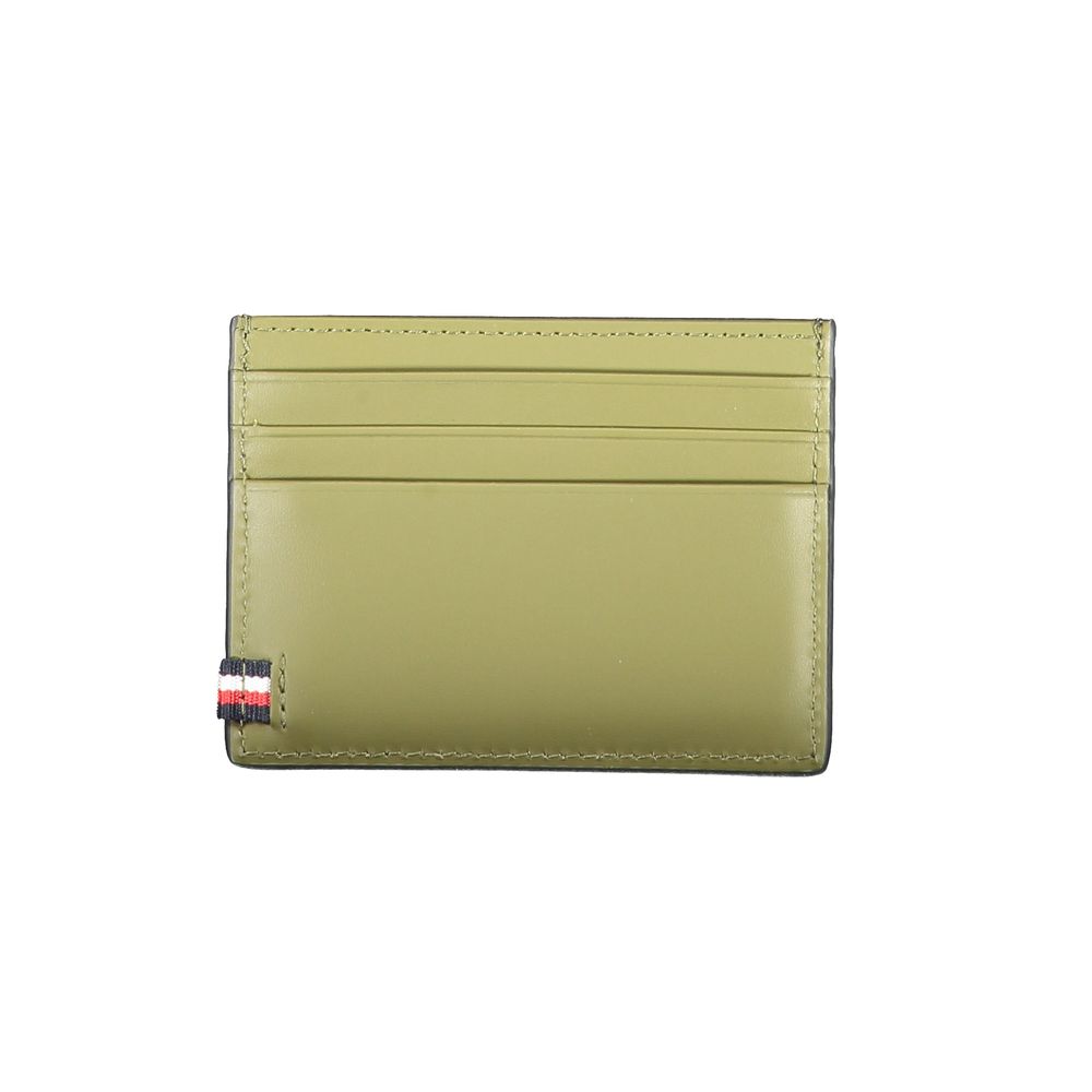 Carteira de couro preta Tommy Hilfiger